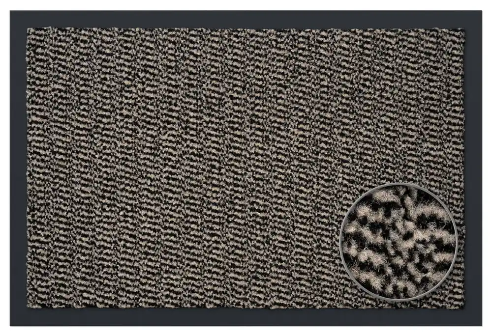 Gratis Versand Schmutzfangmatte Sauberlaufteppich beige-schwarz, 60x90 / 90x150 / 120x180 cm