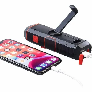 Limited Edition Taschenlampe Outdoor mit Kurbel inkl. Solar-Radio Kurbelradio. Überall einsetzbar. Unabhängig. Mit Sirene 120 db